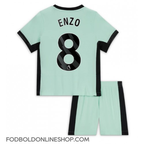 Chelsea Enzo Fernandez #8 Tredje trøje Børn 2023-24 Kortærmet (+ Korte bukser)